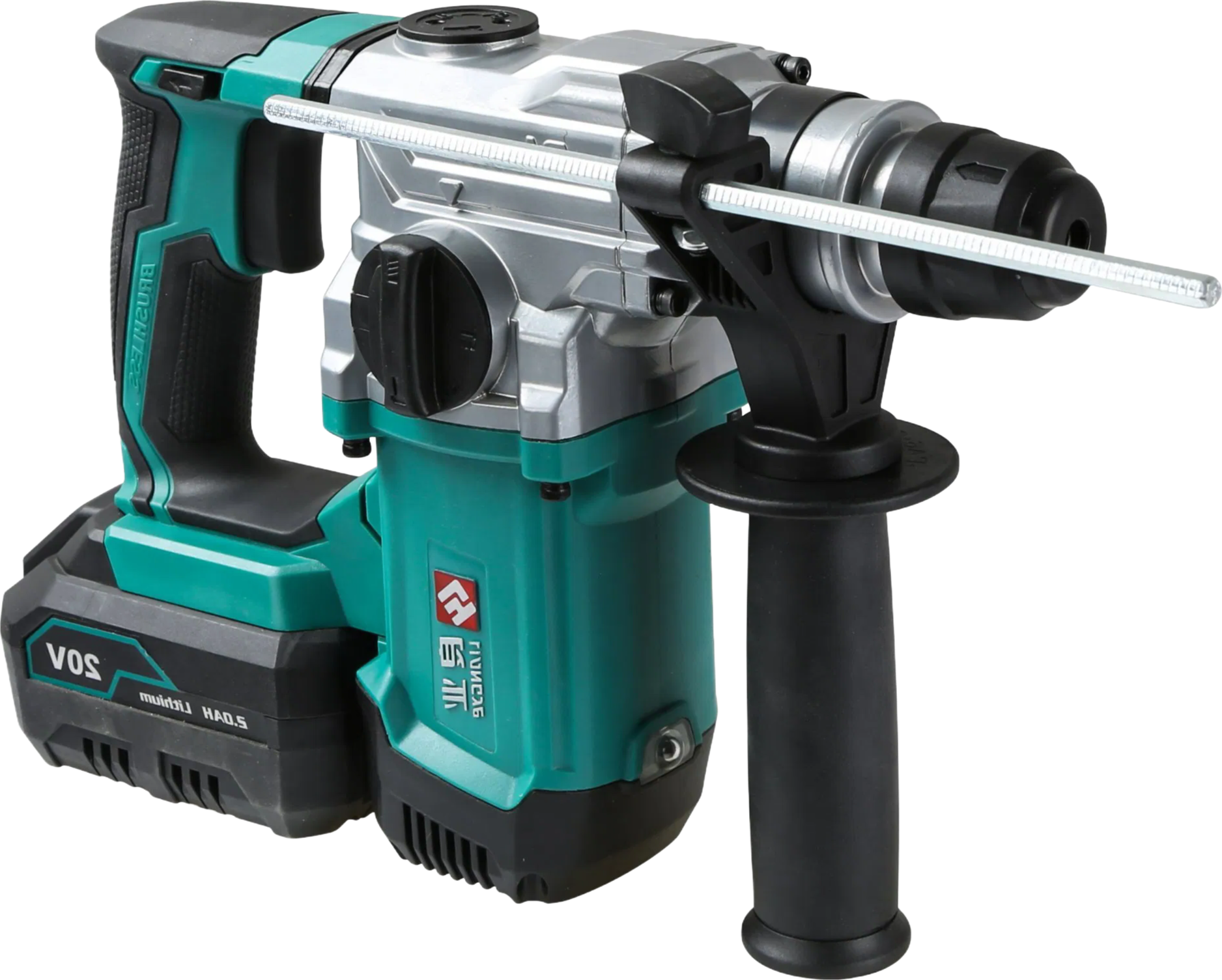 Rechargeable 18V Rotary Hammer with 0-950RPM Speed and 0-4300BPM Impact Rate for Construction Use
