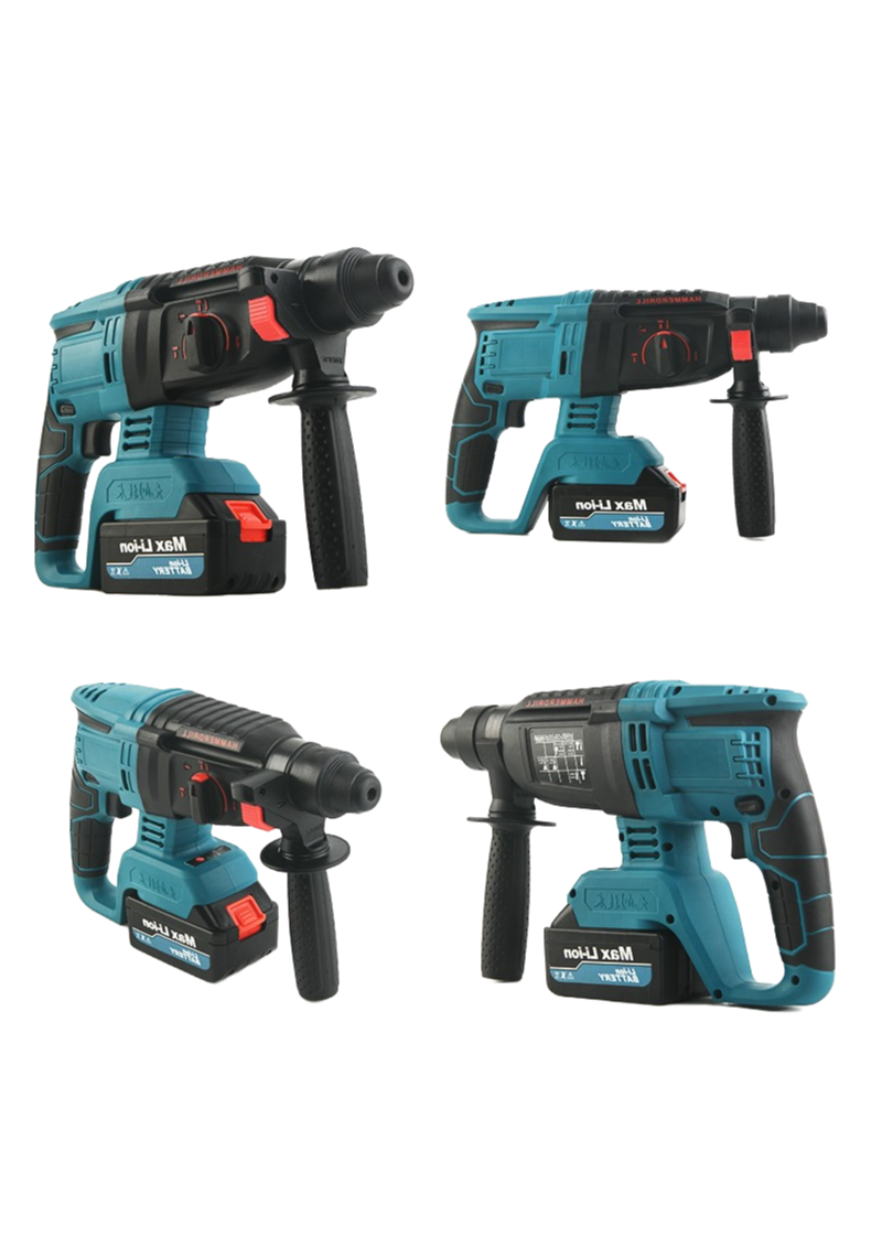 Industrial-Grade Cordless Hammer Drill - 4.0Ah Battery Capacity & 850W Power Rating
