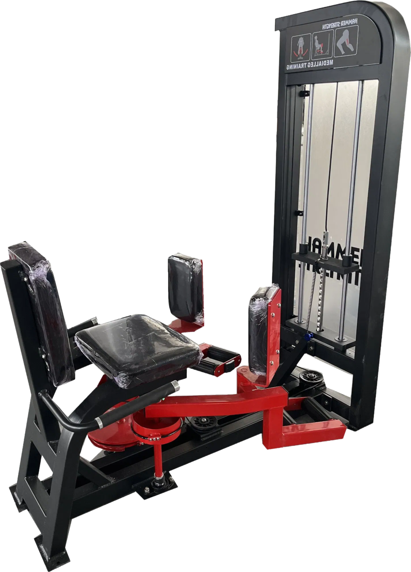 Customizable Hip Abduction Adduction Trainer - 168kg Steel Frame Leg Workout Machine