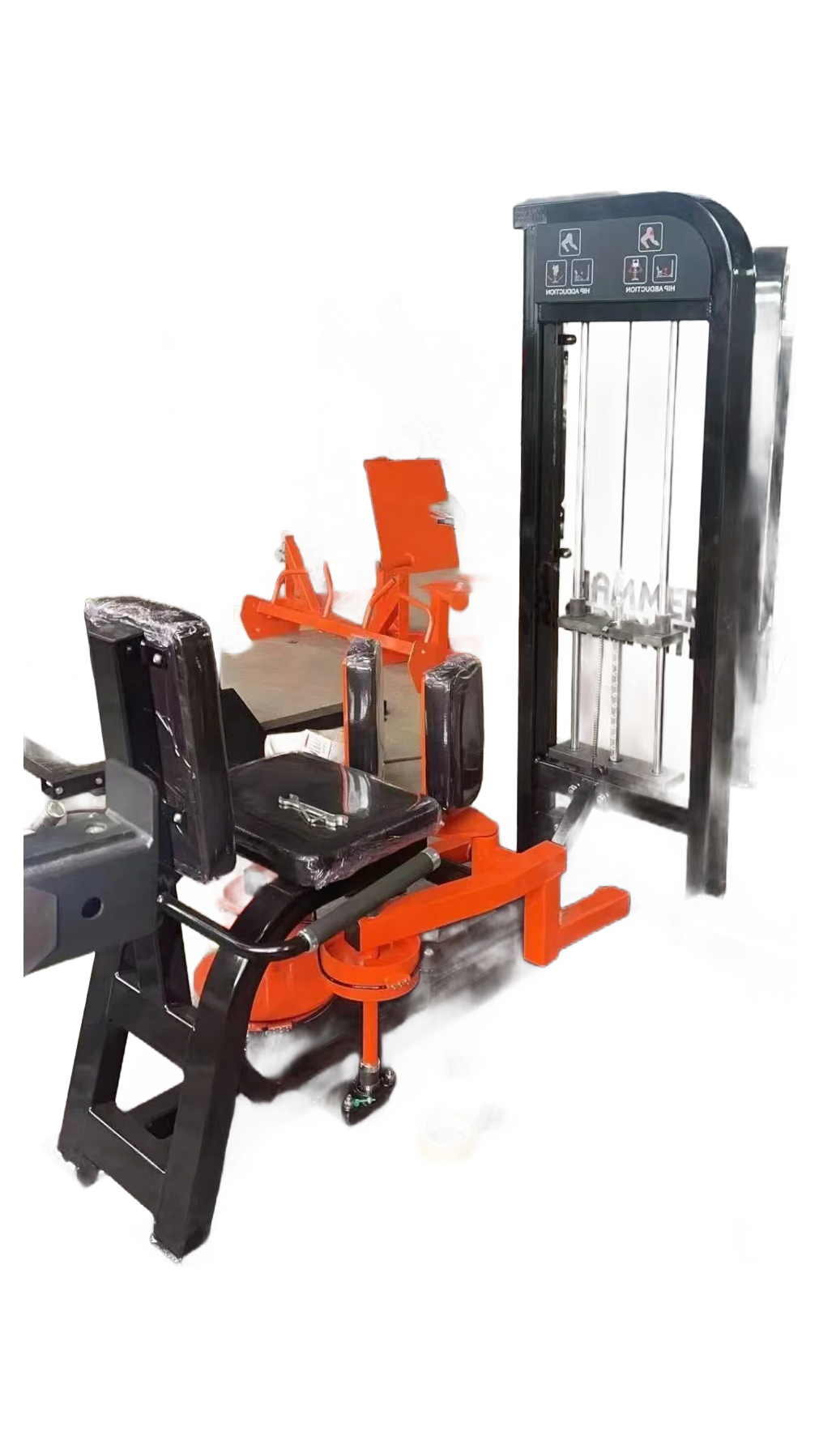 Customizable Hip Abduction Adduction Trainer - 168kg Steel Frame Leg Workout Machine