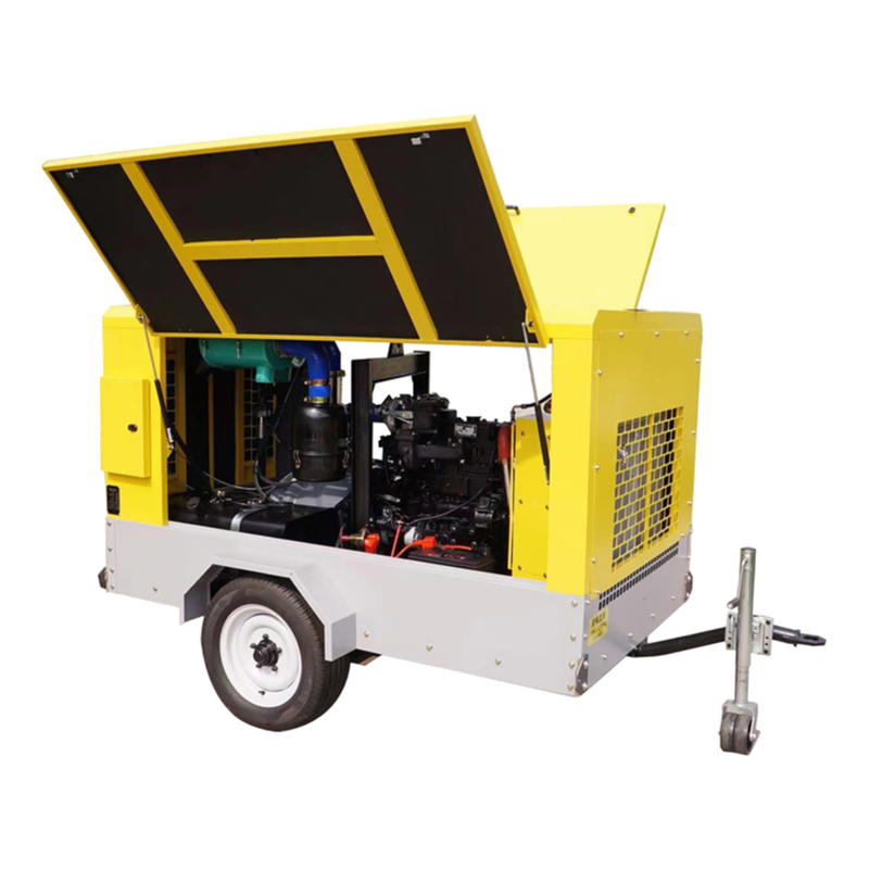 Diesel Powered Twin-Screw Air Compressor with Multi-Stage Filtration for Harsh Environments