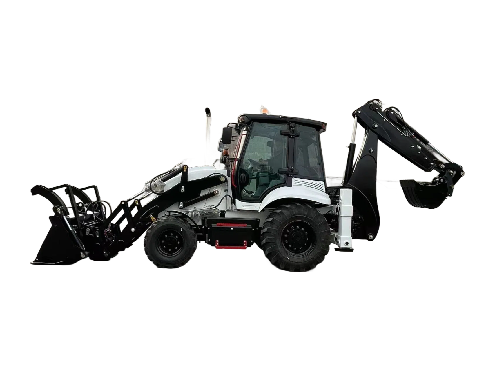 Factory Direct HZM 788-F(XC MG) Backhoe Loader with Hydraulic Transmission and 1 Year Warranty