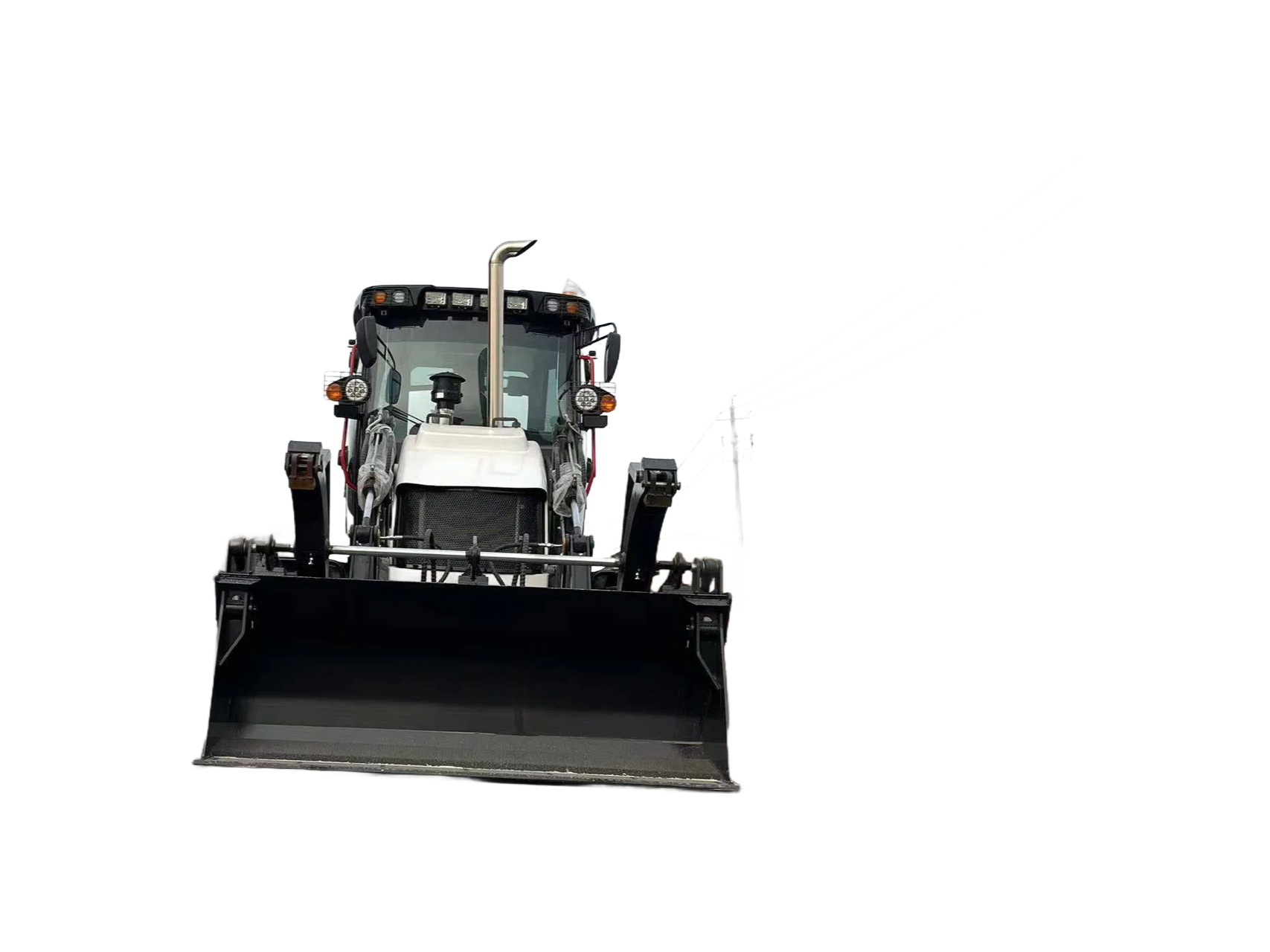 Factory Direct HZM 788-F(XC MG) Backhoe Loader with Hydraulic Transmission and 1 Year Warranty