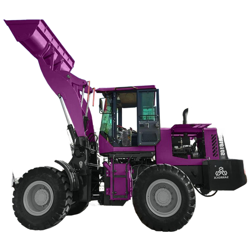 Heavy Duty SRL6105 Wheel Loader with 4 Forward 4 Backward Gear Shift
