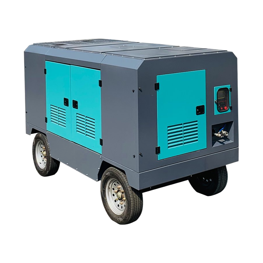 High-Performance Industrial Diesel Screw Air Compressors for Factory and Construction Use