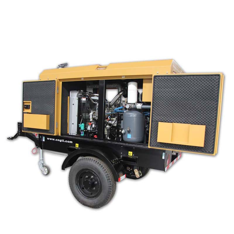7bar 5.18m³/min MDS185-FF Portable Diesel Air Compressor with Vertical Oil Tank and 50°C Radiator