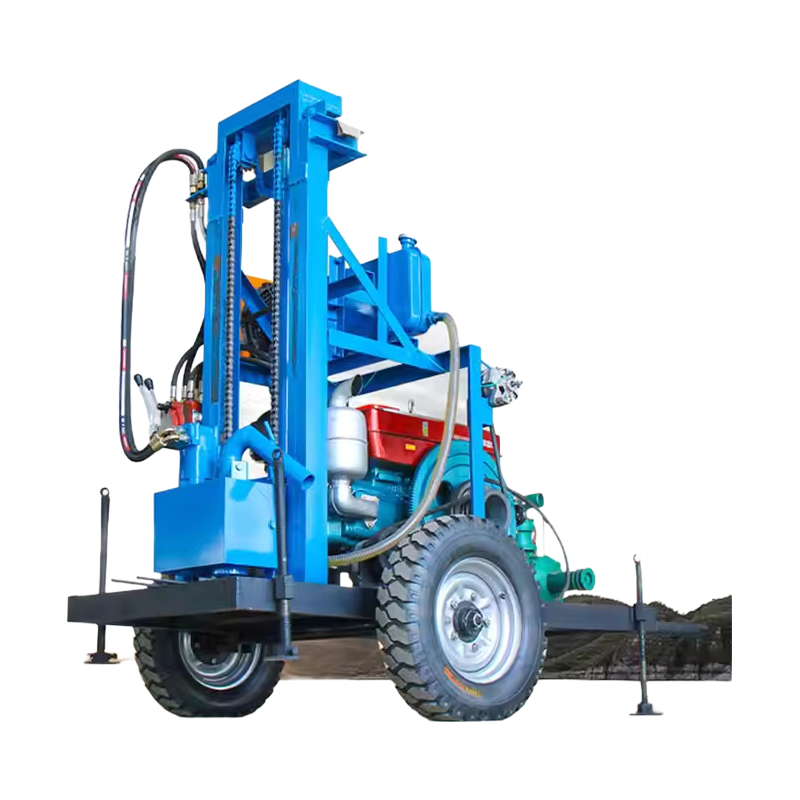 High-Performance Crawler Drilling Rig for Medium Hard Rock with 100m Depth Capacity