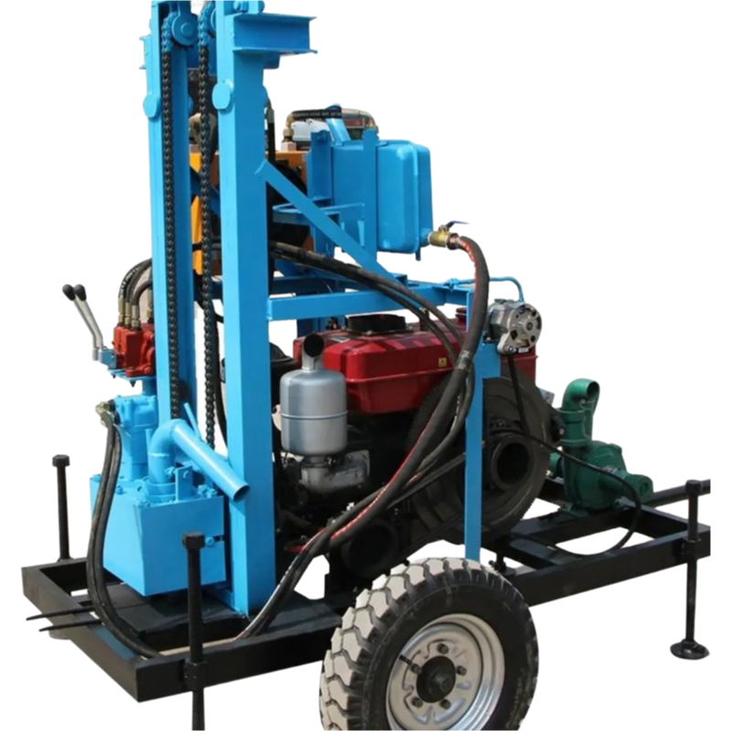 High-Performance Crawler Drilling Rig for Medium Hard Rock with 100m Depth Capacity