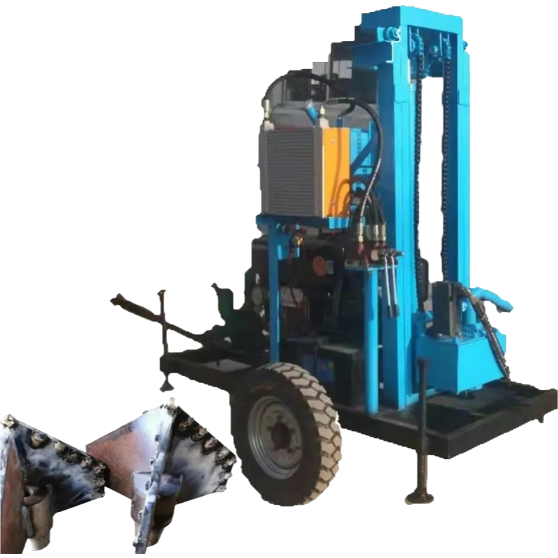 High-Performance Crawler Drilling Rig for Medium Hard Rock with 100m Depth Capacity