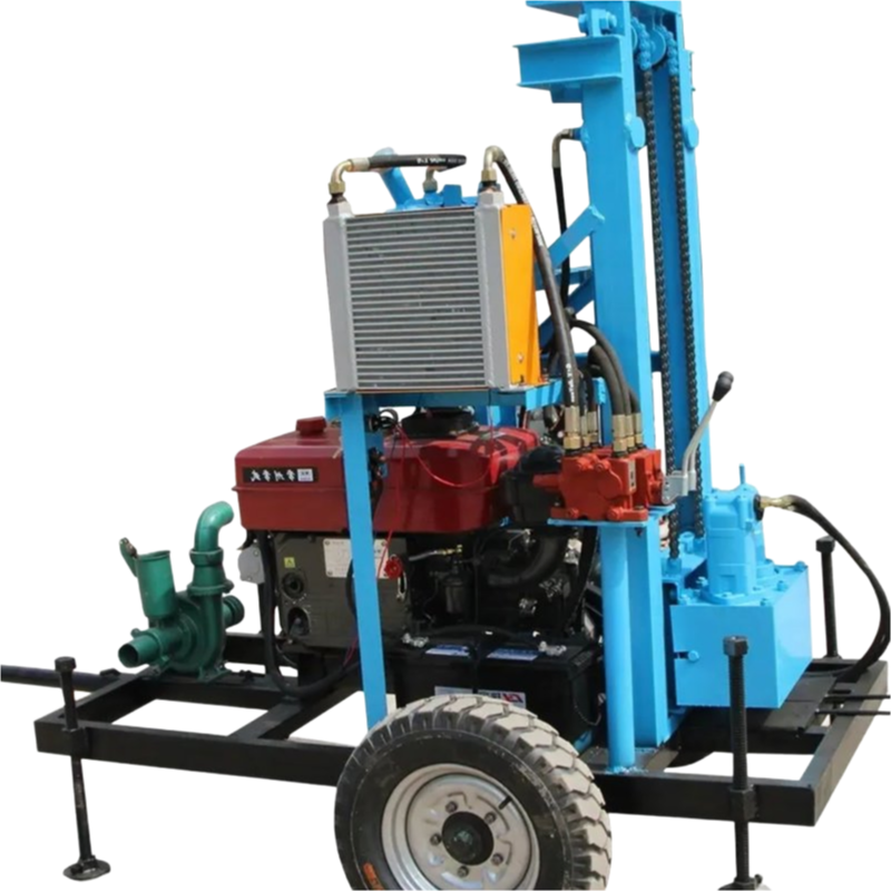 High-Performance Crawler Drilling Rig for Medium Hard Rock with 100m Depth Capacity