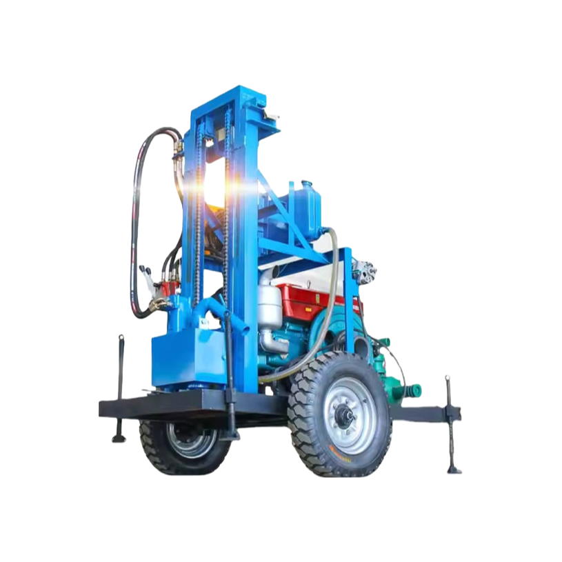 High-Performance Crawler Drilling Rig for Medium Hard Rock with 100m Depth Capacity