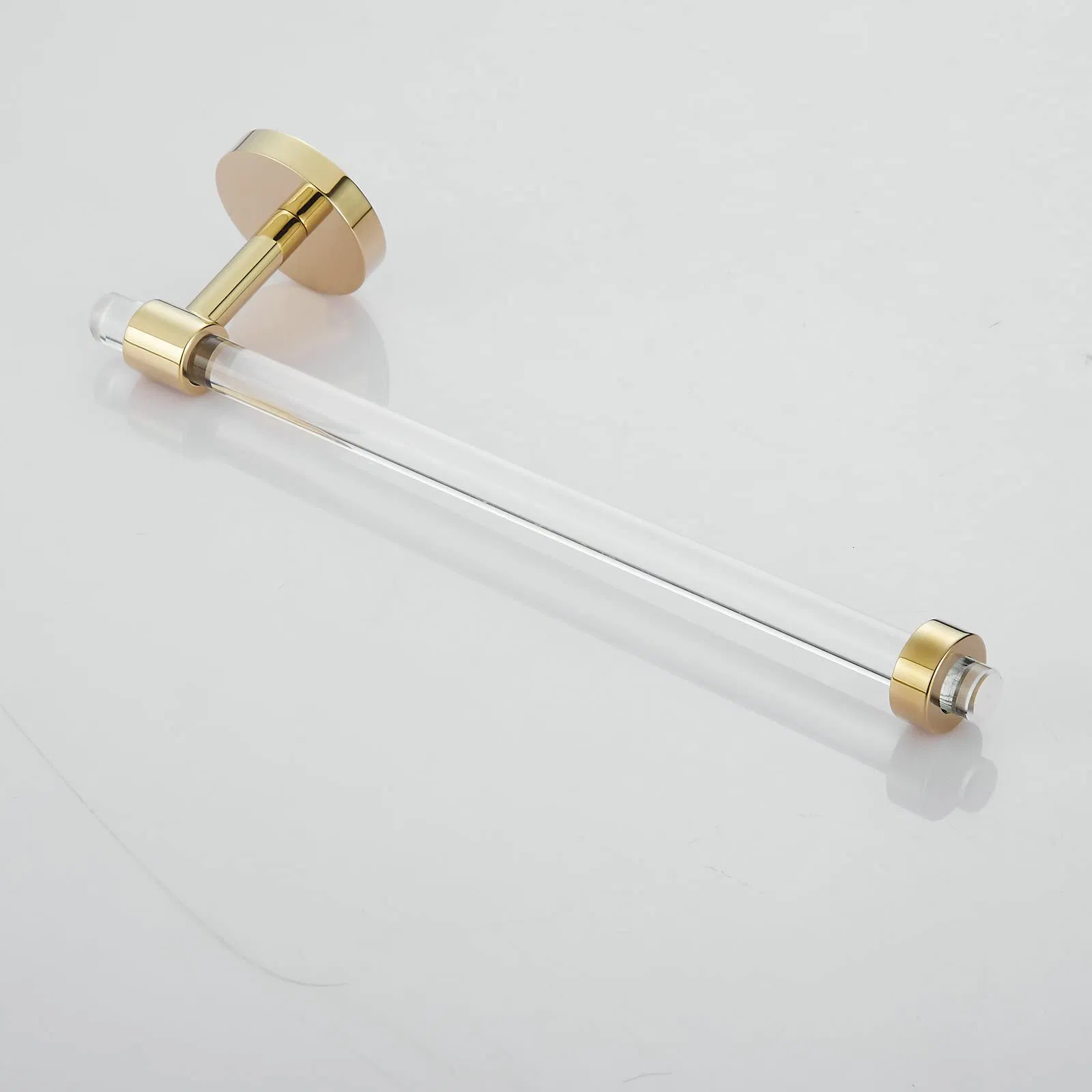 Luxury Acrylic Bathroom Accessories Set - Modern Chrome/Gold/Black Finish Hotel Grade Hardware