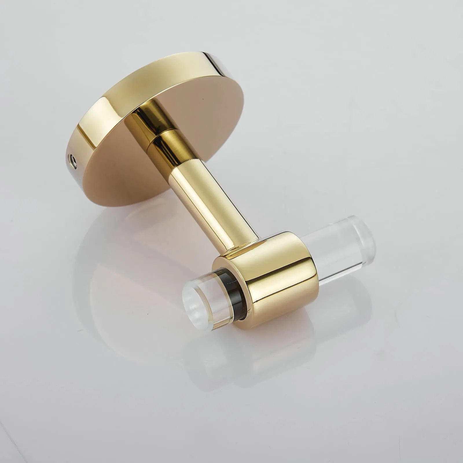 Luxury Acrylic Bathroom Accessories Set - Modern Chrome/Gold/Black Finish Hotel Grade Hardware