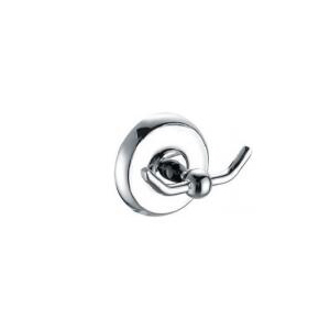 Polished Chrome Art Deco Bathroom Fixtures - Durable Stainless Steel Towel Rings & Tissue Box Holders