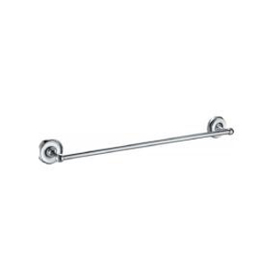 Polished Chrome Art Deco Bathroom Fixtures - Durable Stainless Steel Towel Rings & Tissue Box Holders