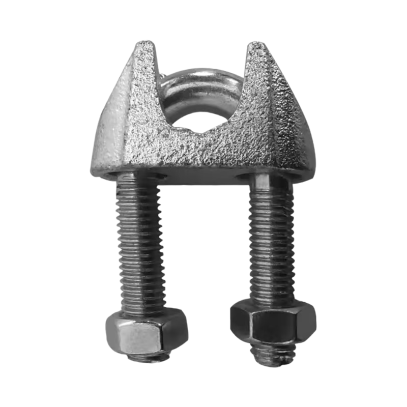 DIN741 Malleable Iron Wire Rope Clips for Fencing and Handrails with Easy Installation