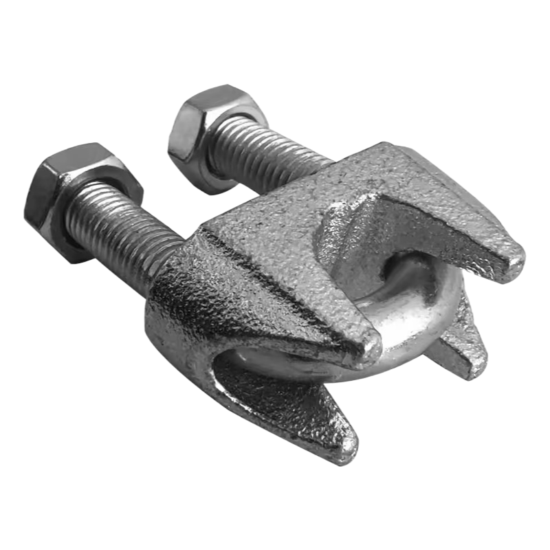 DIN741 Malleable Iron Wire Rope Clips for Fencing and Handrails with Easy Installation