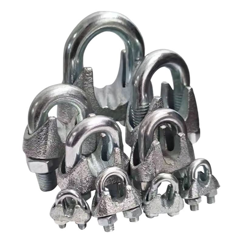 DIN741 Malleable Iron Wire Rope Clips for Fencing and Handrails with Easy Installation