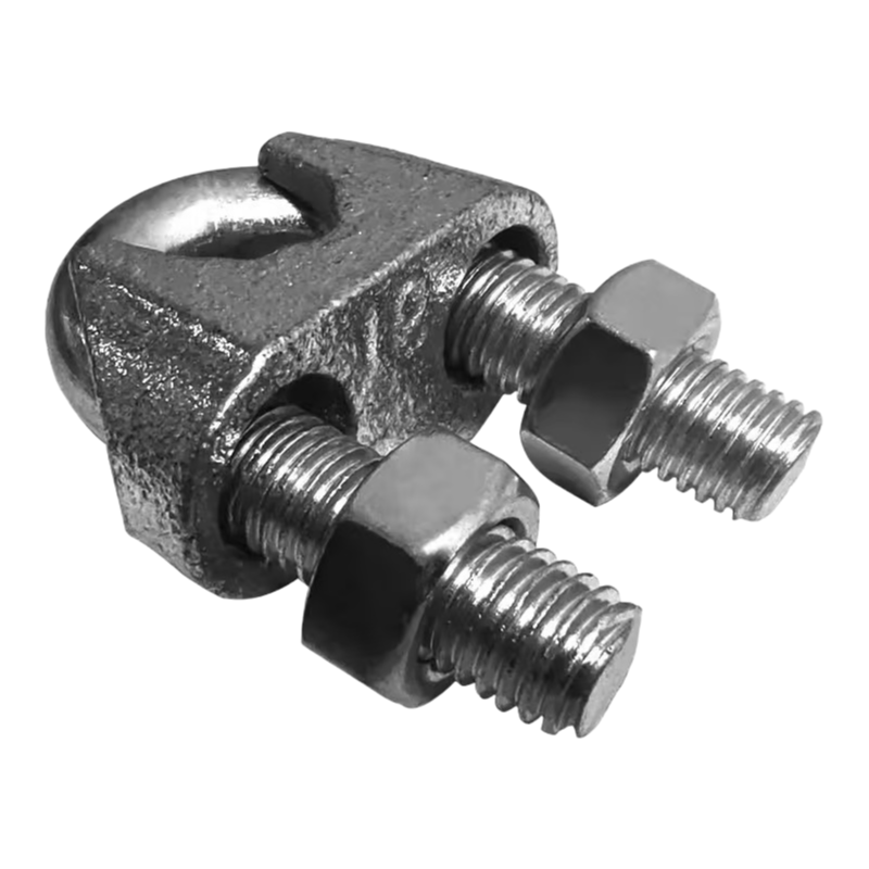 DIN741 Malleable Iron Wire Rope Clips for Fencing and Handrails with Easy Installation