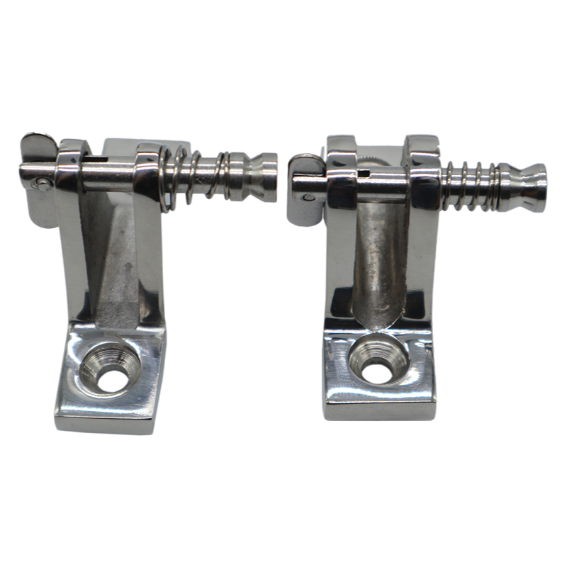 Heavy Duty 316 Stainless Steel Bimini Top Deck Hinge with Quick Release Pins for Marine Use
