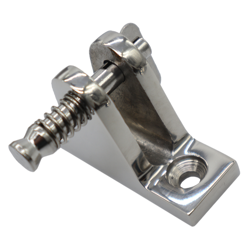 Heavy Duty 316 Stainless Steel Bimini Top Deck Hinge with Quick Release Pins for Marine Use