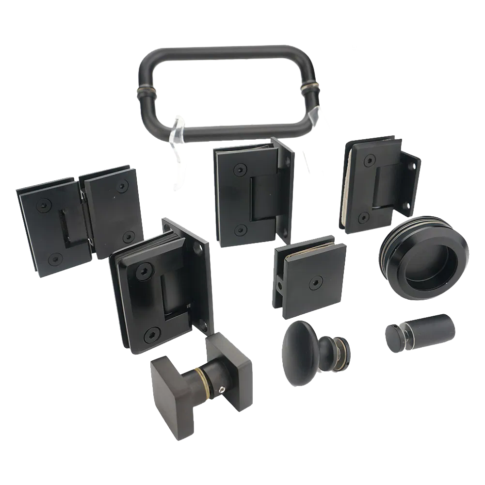 Premium Solid Brass Glass Clamp 50x50mm for 6-12mm Frameless Shower Enclosure Hardware