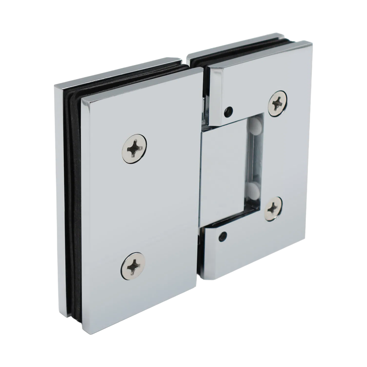 Stainless Steel Gold 180 Degree Glass to Glass Shower Door Hinge Factory Supply Wholesale Customizable for 8 - 12mm Tempered Glass