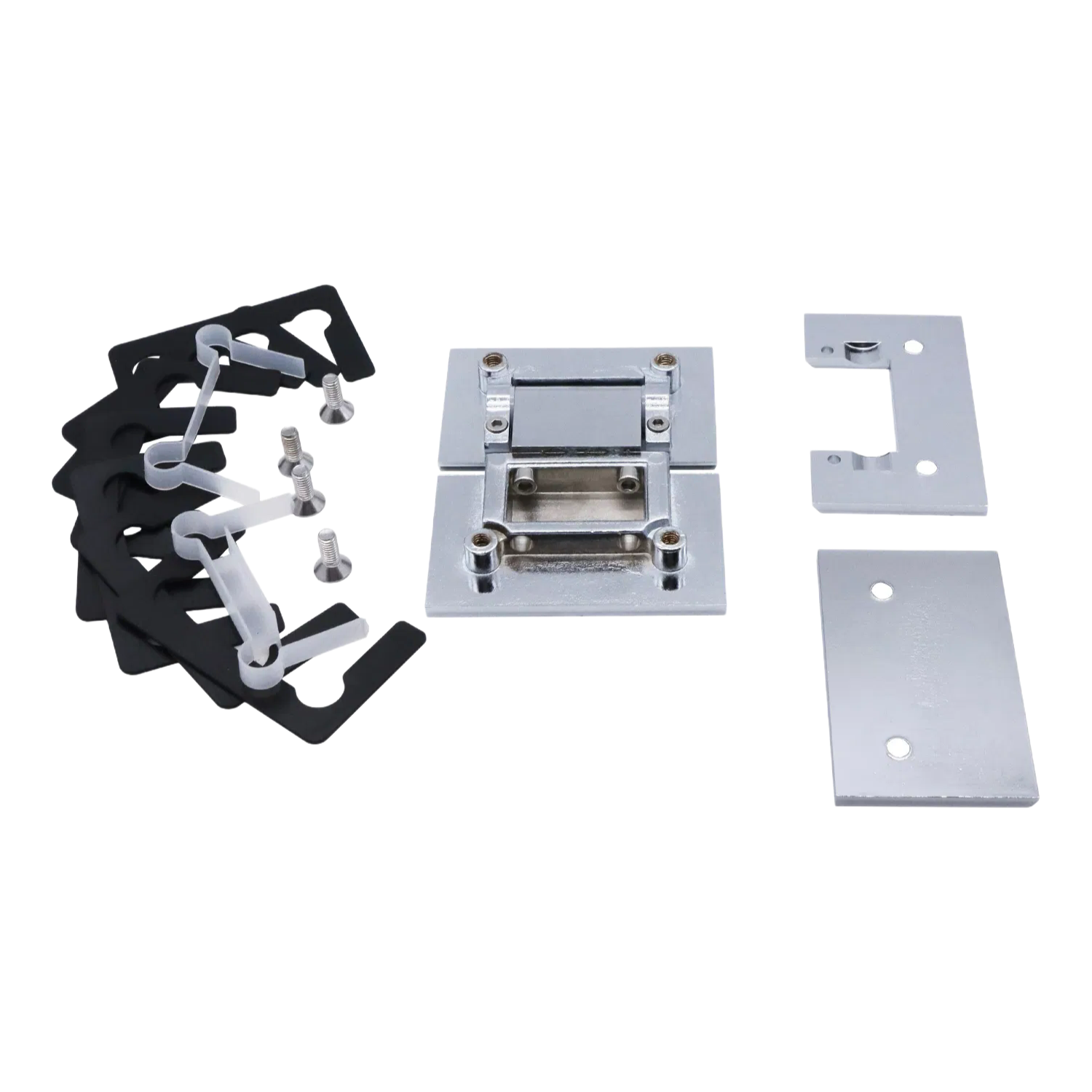 Stainless Steel Gold 180 Degree Glass to Glass Shower Door Hinge Factory Supply Wholesale Customizable for 8 - 12mm Tempered Glass