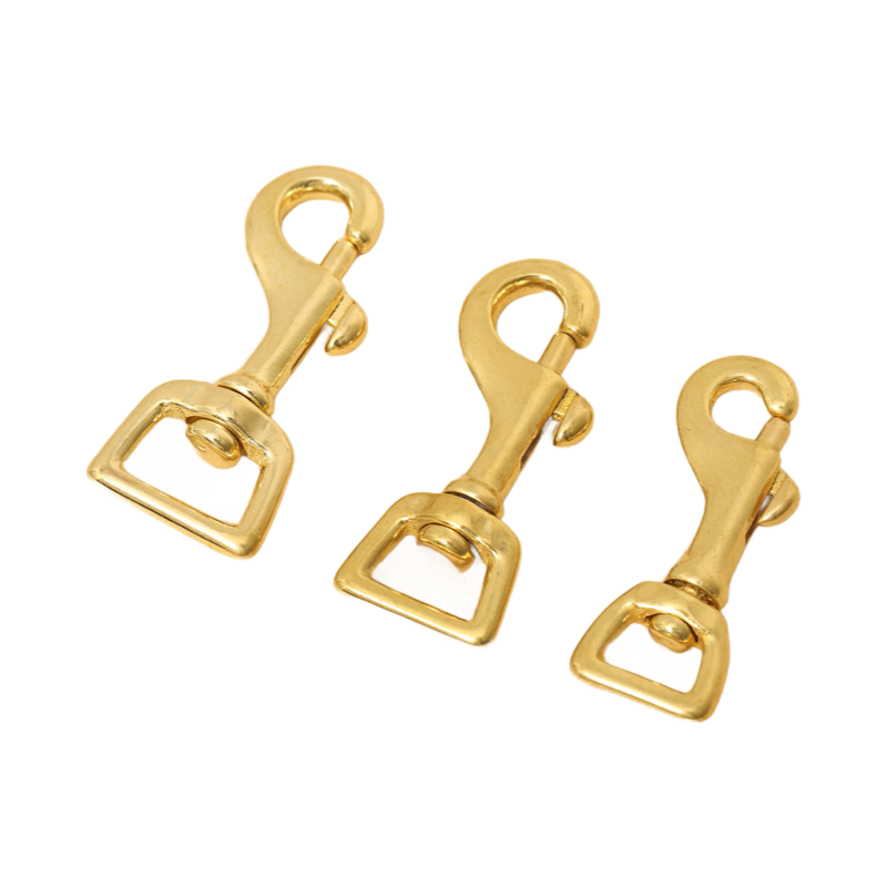 Eco-Friendly Nickel-Free Copper Snap Hook Buckles for DIY Bag Accessories Wholesale