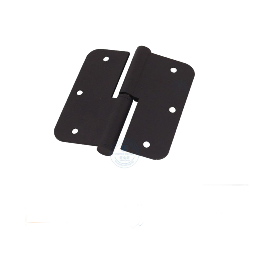 Matte Black Nickel Plated Door Hinge with Square or Round Corner Options for Custom Orders