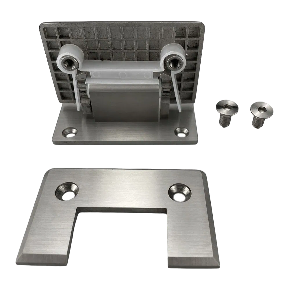 High Quality Stainless Steel 304 Ss Shower Hinges with Self-Closing Feature for Glass Door Installation