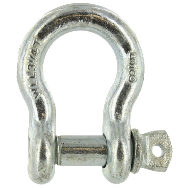 Customizable Hot Dipped Galvanized Bow Shackles G2130 for Wire Rope and Chain Fittings
