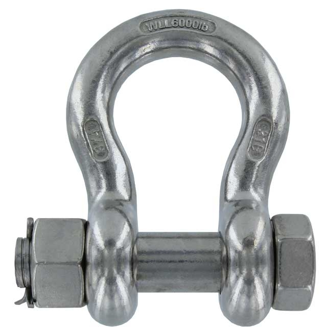 Customizable Hot Dipped Galvanized Bow Shackles G2130 for Wire Rope and Chain Fittings