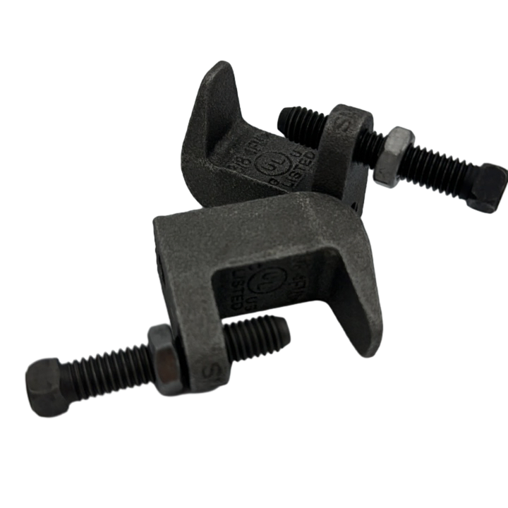 Heavy Duty Wide Mouth Beam Clamp 3/8 Inch for Industrial Applications with UL FM Certification