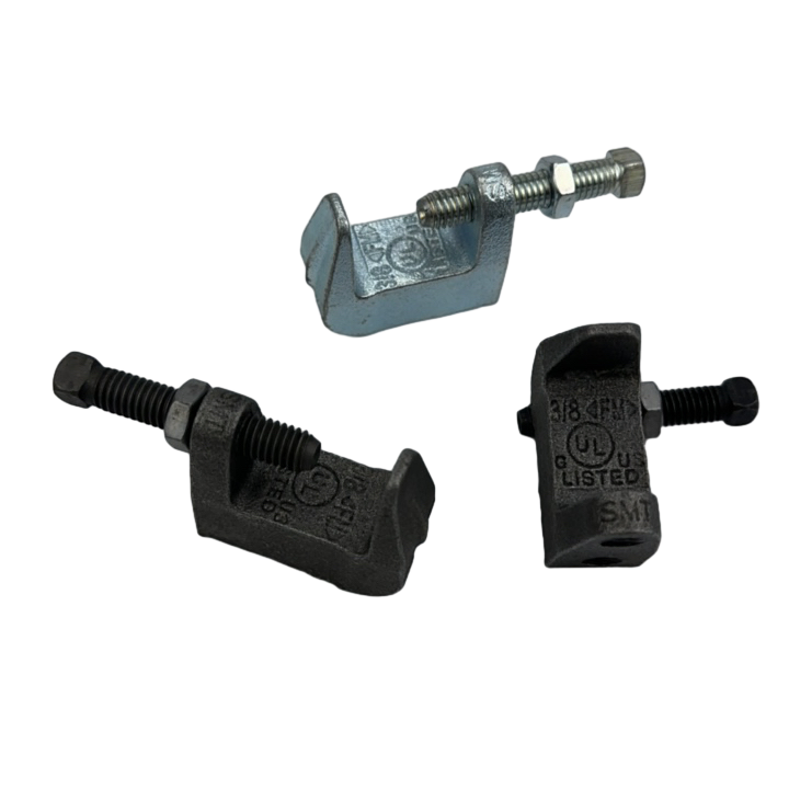 Heavy Duty Wide Mouth Beam Clamp 3/8 Inch for Industrial Applications with UL FM Certification
