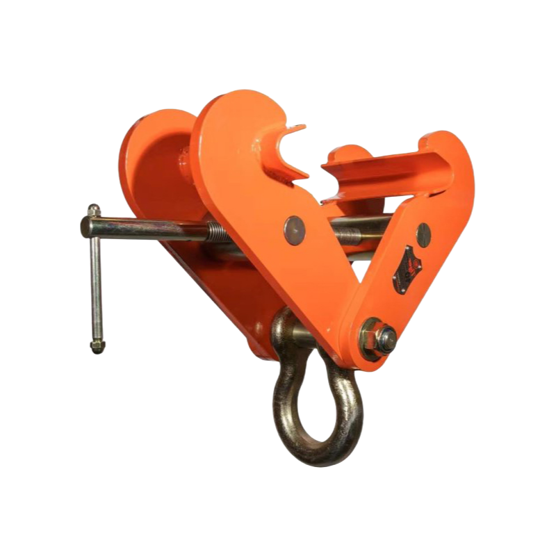 High Capacity 1 Ton Beam Clamp for Hoists - Factory Direct Supply with Shackle Option