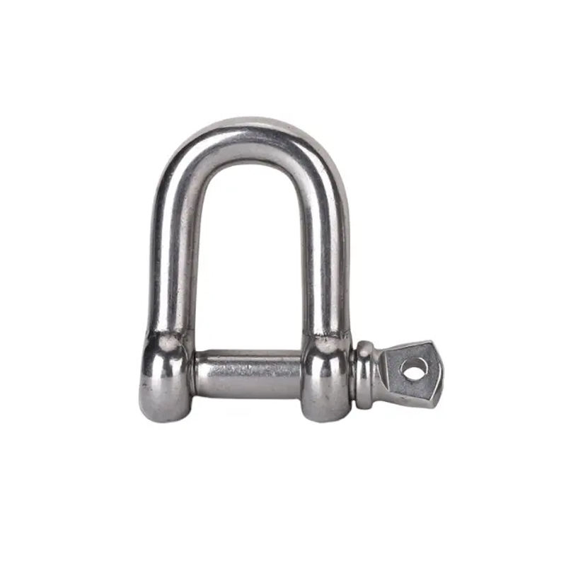 Custom 304/316 Stainless Steel Bow Shackle with Safety Bolt Pin for Marine Use