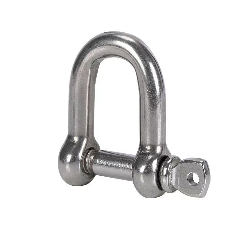 Custom 304/316 Stainless Steel Bow Shackle with Safety Bolt Pin for Marine Use