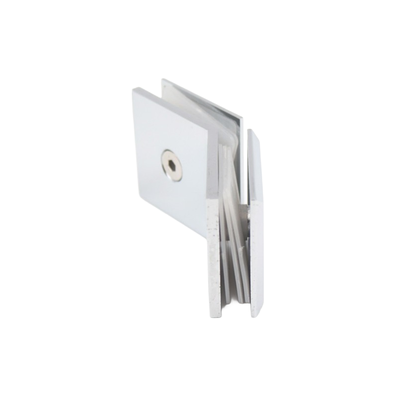 Customizable Beveled Edge Glass Door Clamp 8-10mm Thickness for Office and Home Use