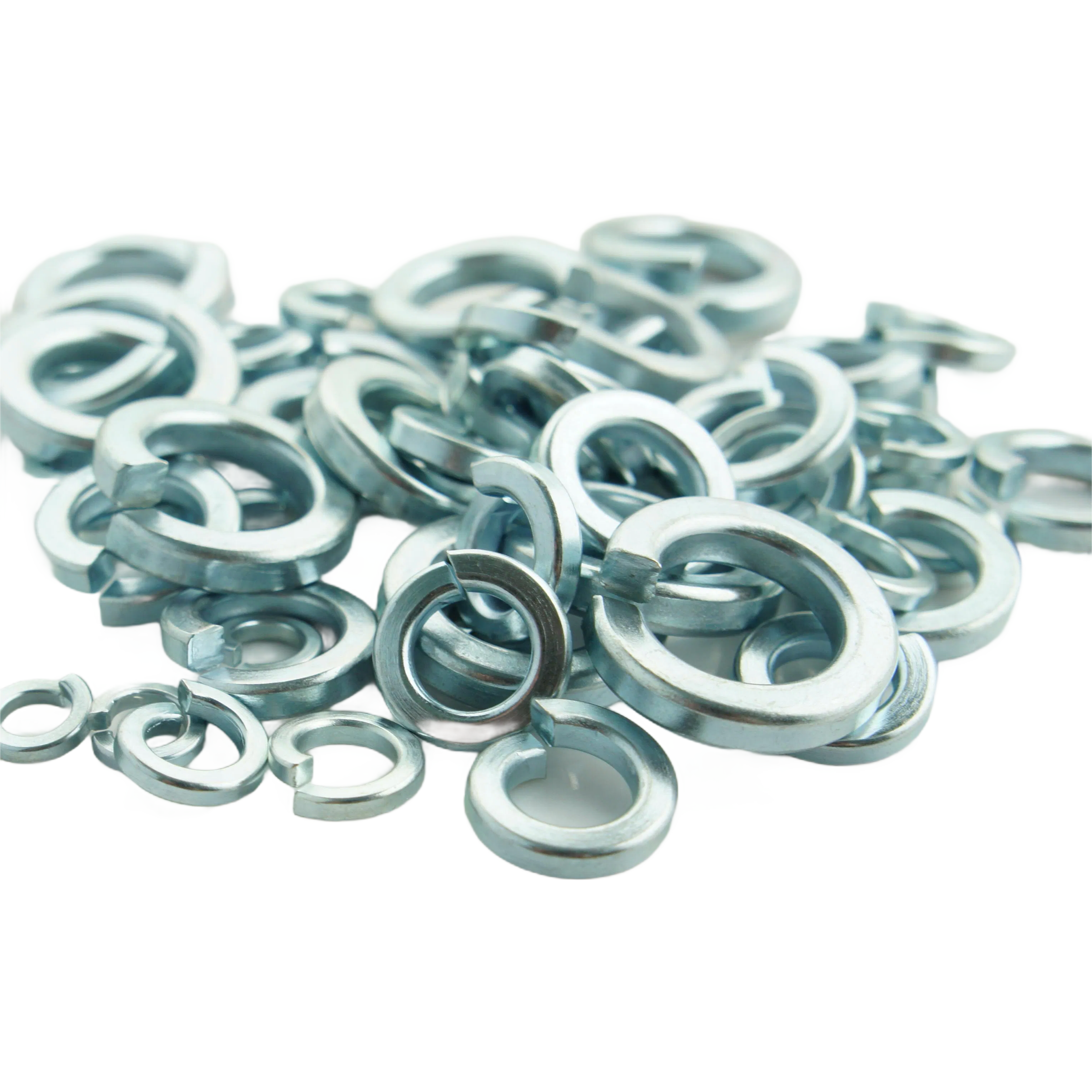 Custom Spring Lock Washers Factory - Black/Yellow Zinc Coated ANSI B18.21.1 Washers Bulk Supply