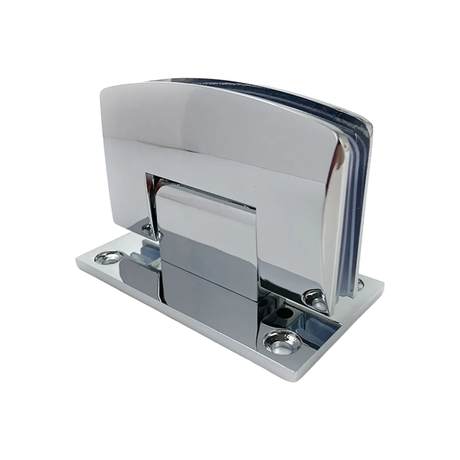 Heavy Duty 40kg Capacity Wall Mounted Glass Hinge with Chrome Finish for Office and Hotel
