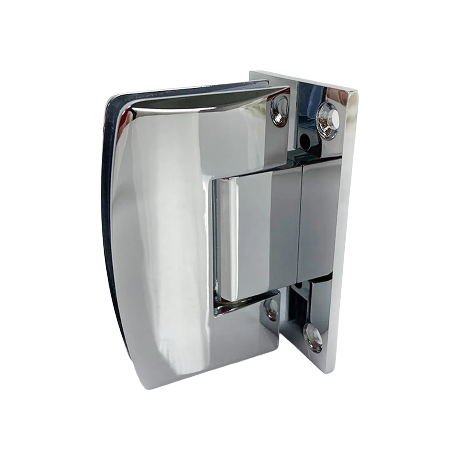 Heavy Duty 40kg Capacity Wall Mounted Glass Hinge with Chrome Finish for Office and Hotel