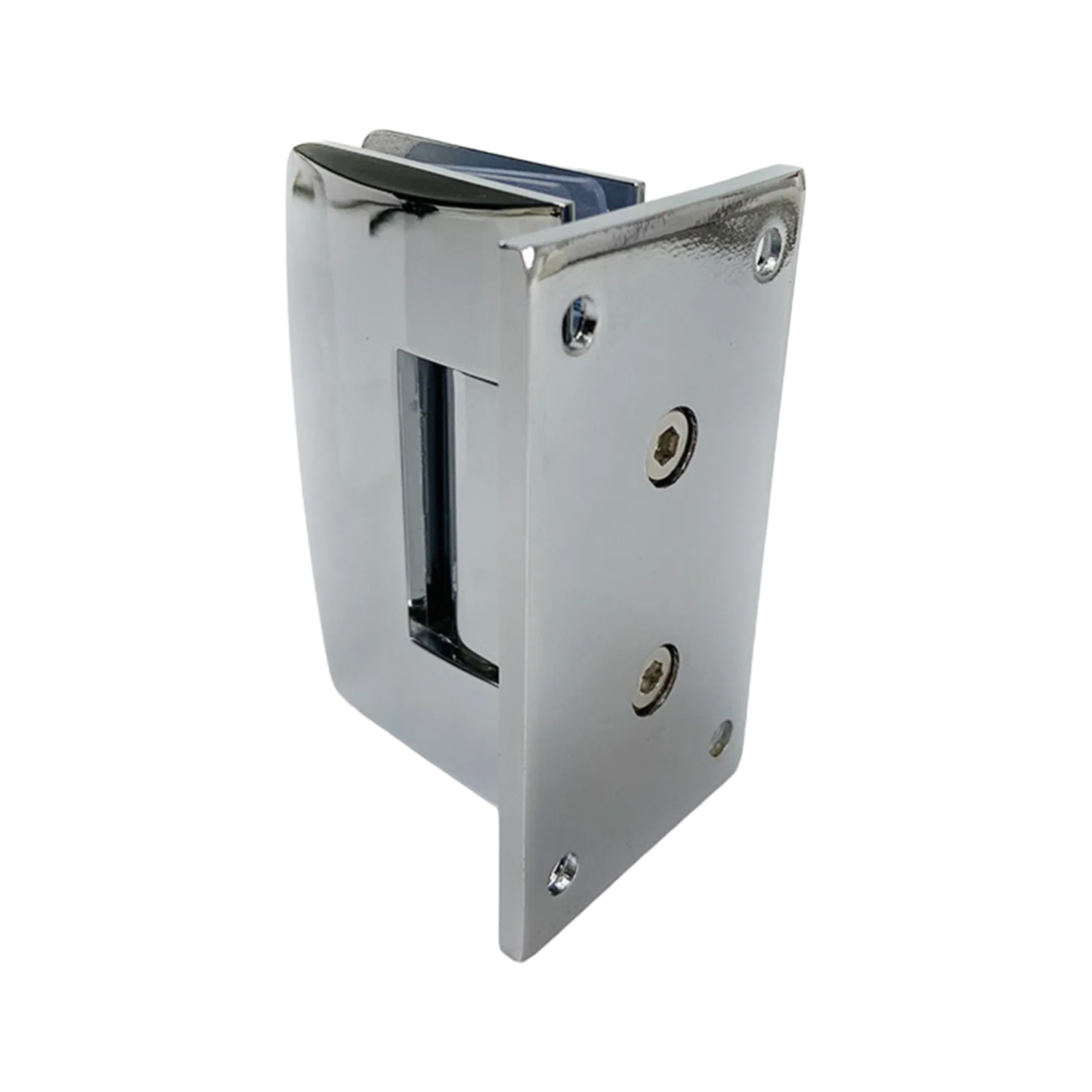 Heavy Duty 40kg Capacity Wall Mounted Glass Hinge with Chrome Finish for Office and Hotel