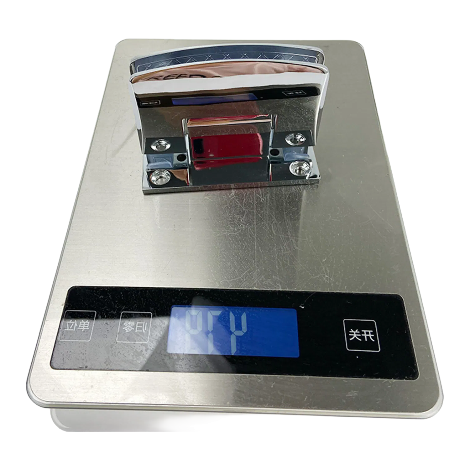 Heavy Duty 40kg Capacity Wall Mounted Glass Hinge with Chrome Finish for Office and Hotel