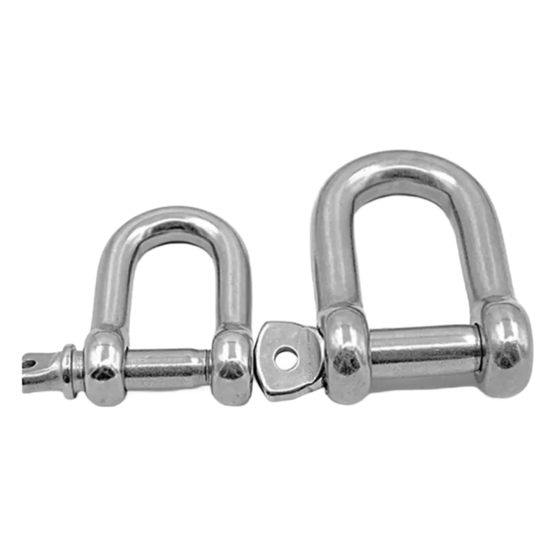 Industrial Grade D Shape Anchor Shackles Hot Dip Galvanized Finish EN 13889 Certified