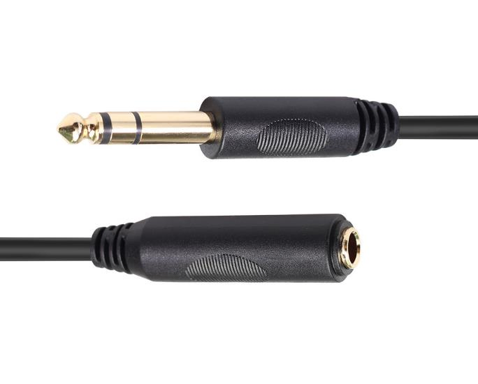Customizable 6.35mm Male to Female Audio Cable for Sony LG Samsung Blackberry HTC