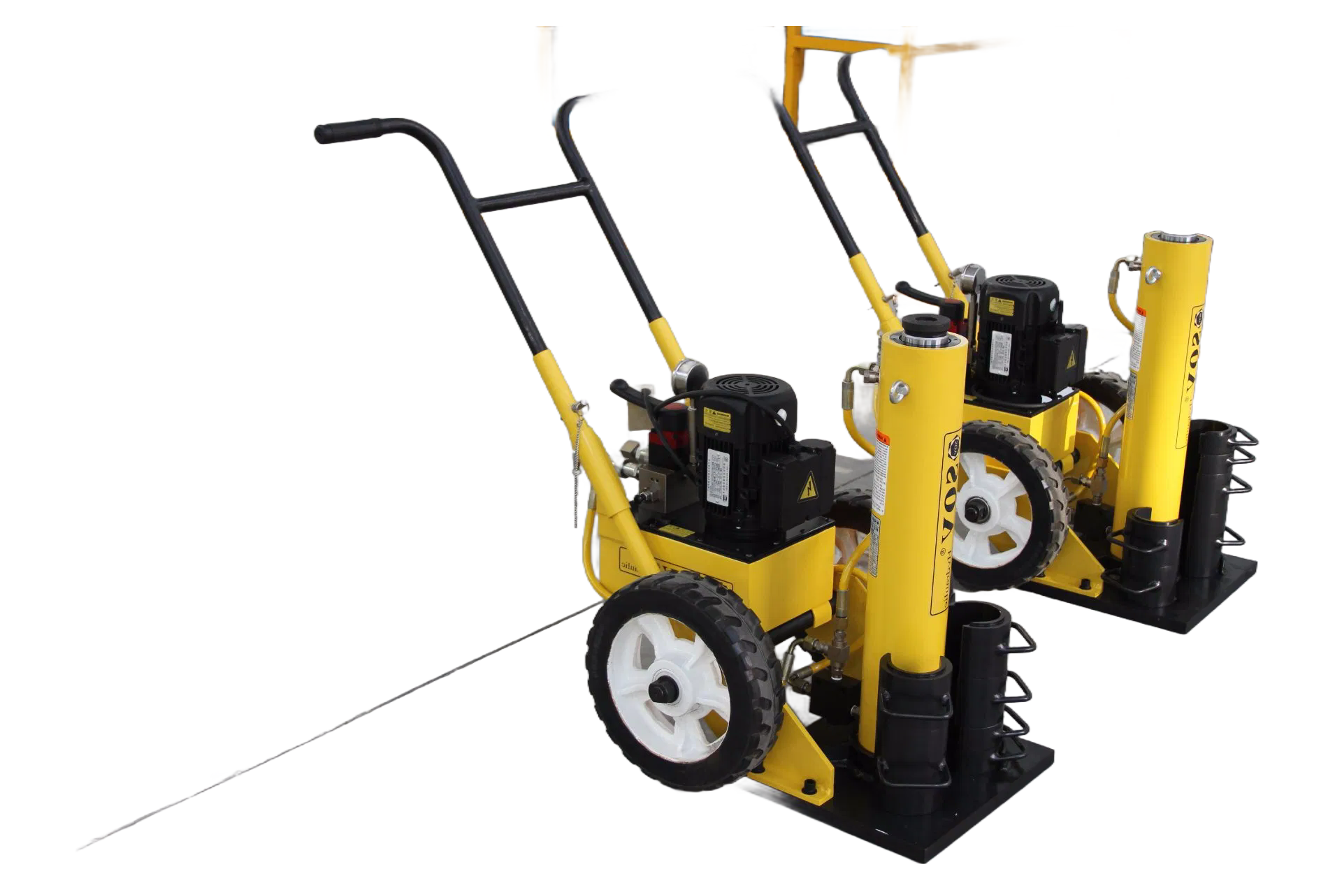 Rugged Wear-Resistant Hydraulic Jack with Large Base Pad and All-Round Wheels for Easy Transport