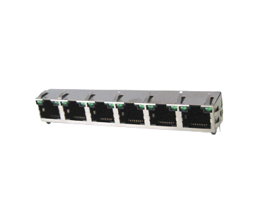 Wholesale RJ45 Jack 1X6 LED with Gold Plated Contacts for Industrial Use