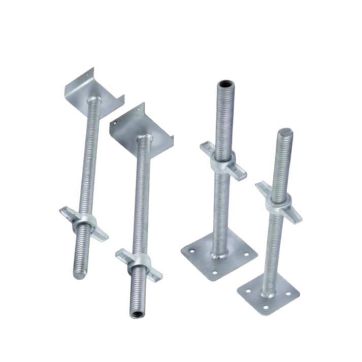 Customizable Scaffolding Base Jacks with Electro-Galvanized or Hot DIP Galvanized Surface