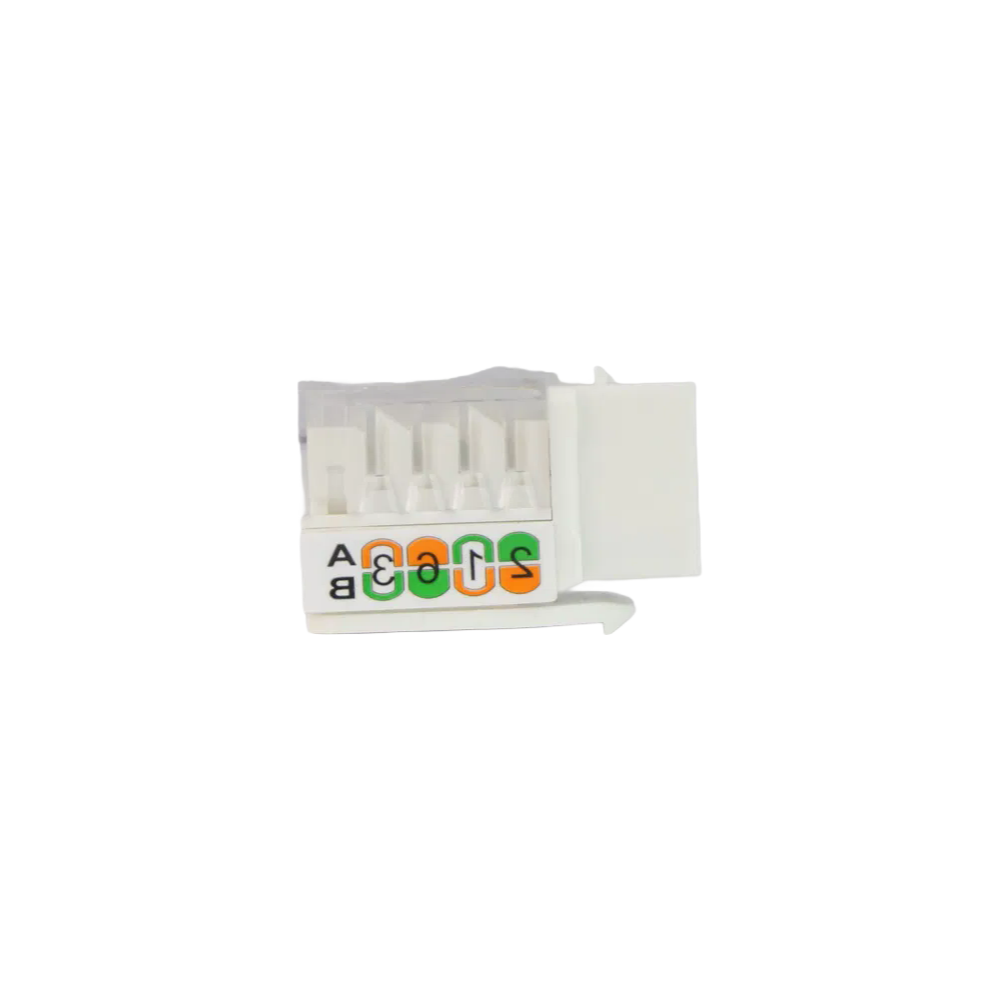 Custom 90 Degree RJ45 Keystone Jack - Cat5e/6 UTP Connector for Structured Cabling Systems